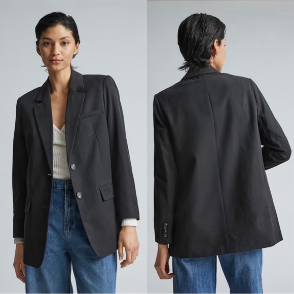 Everlane The Tencel Oversized Blazer Jacket NWT Black Blazers